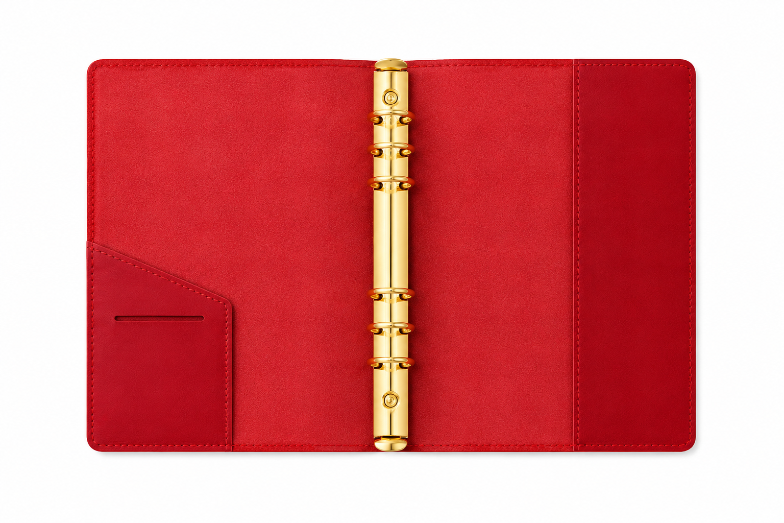 Leather Portfolio A5 - Red