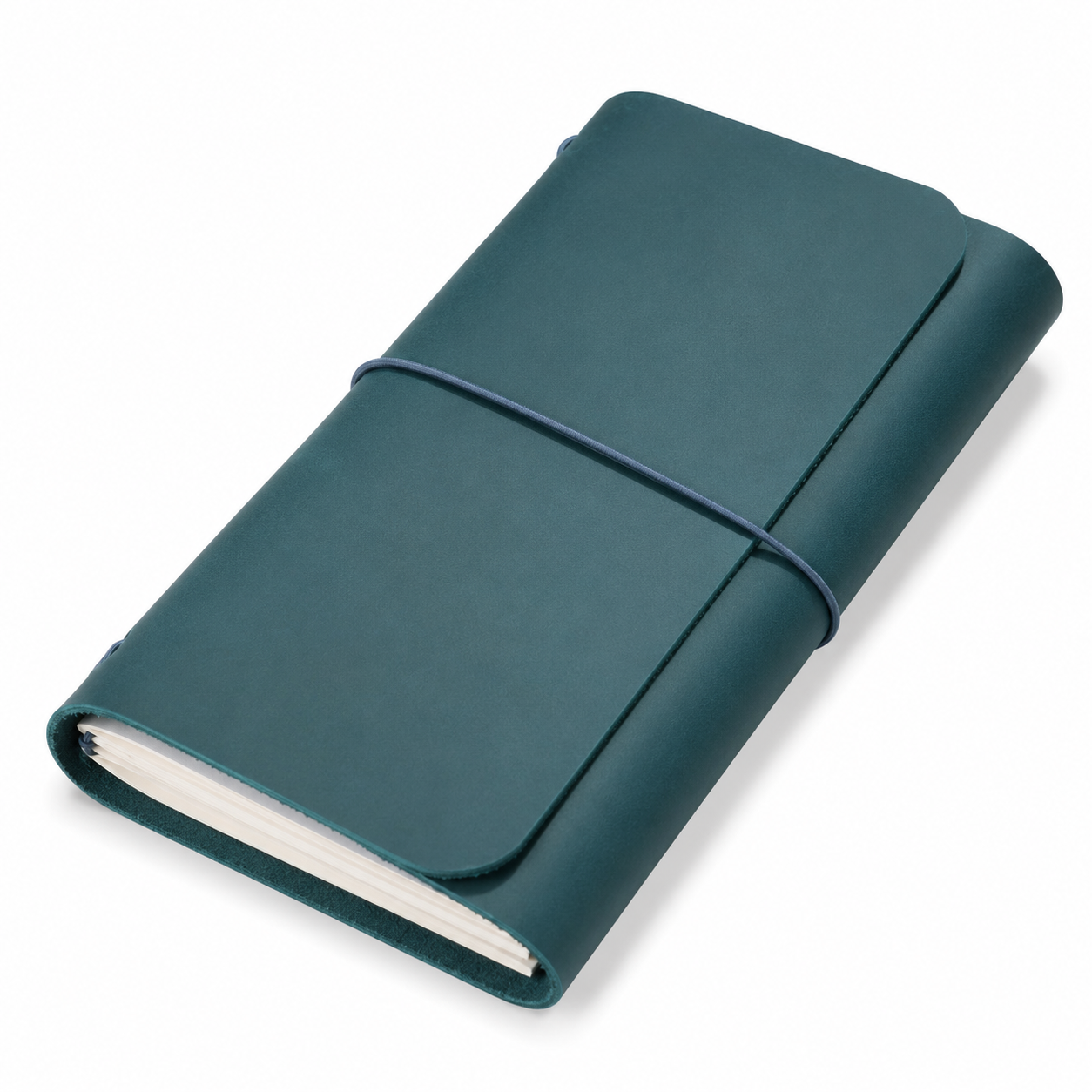 Leather Trifold A6 - Ocean