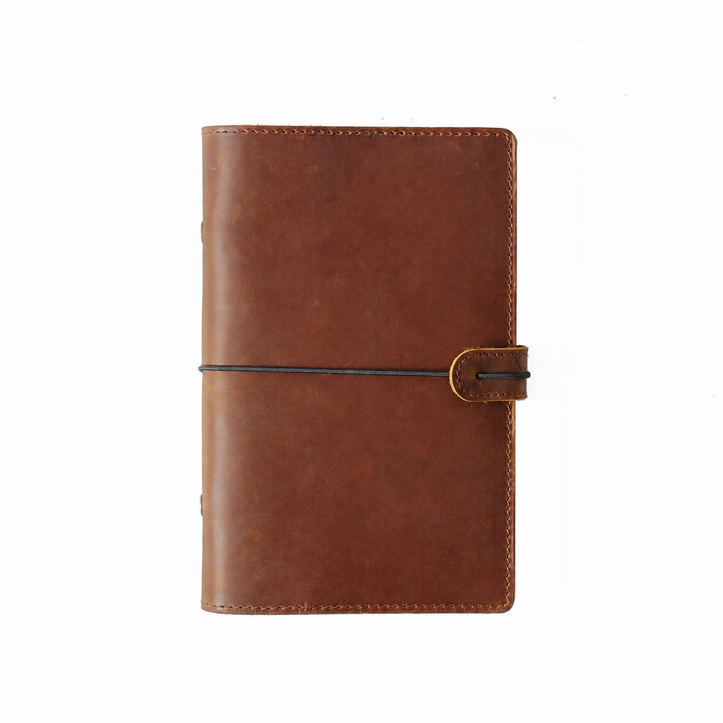 Leather Portfolio A5 - Brown