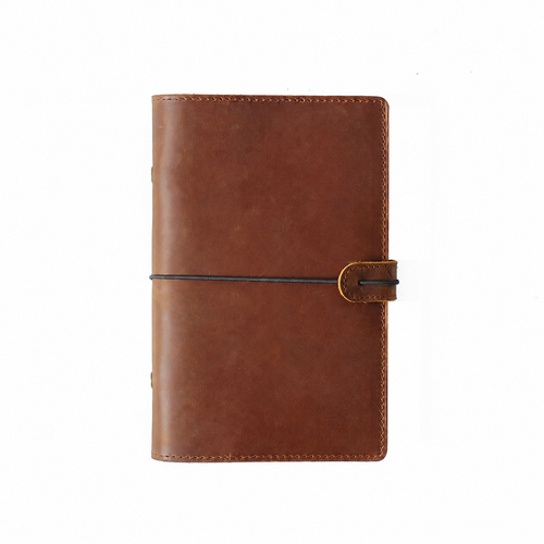 Leather Portfolio A5 - Brown