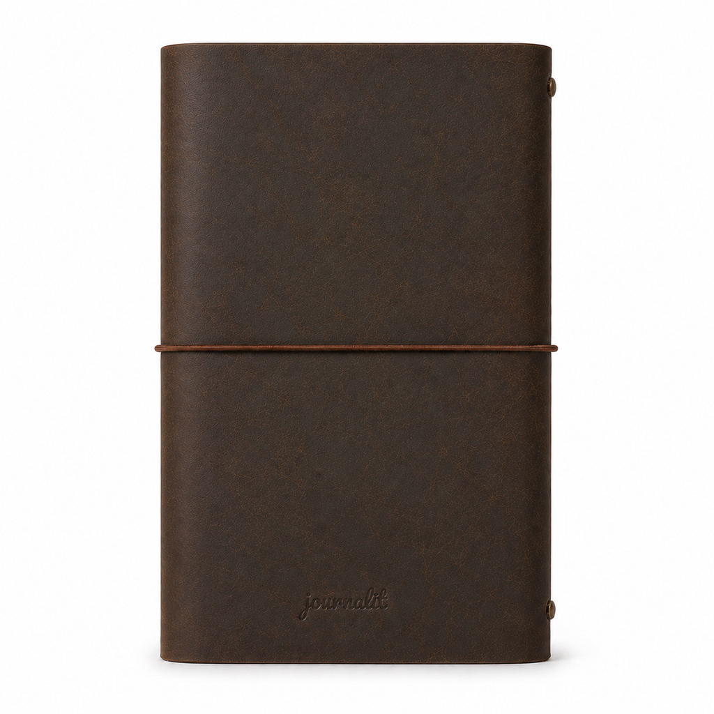 Leather Trifold A6 - Brown
