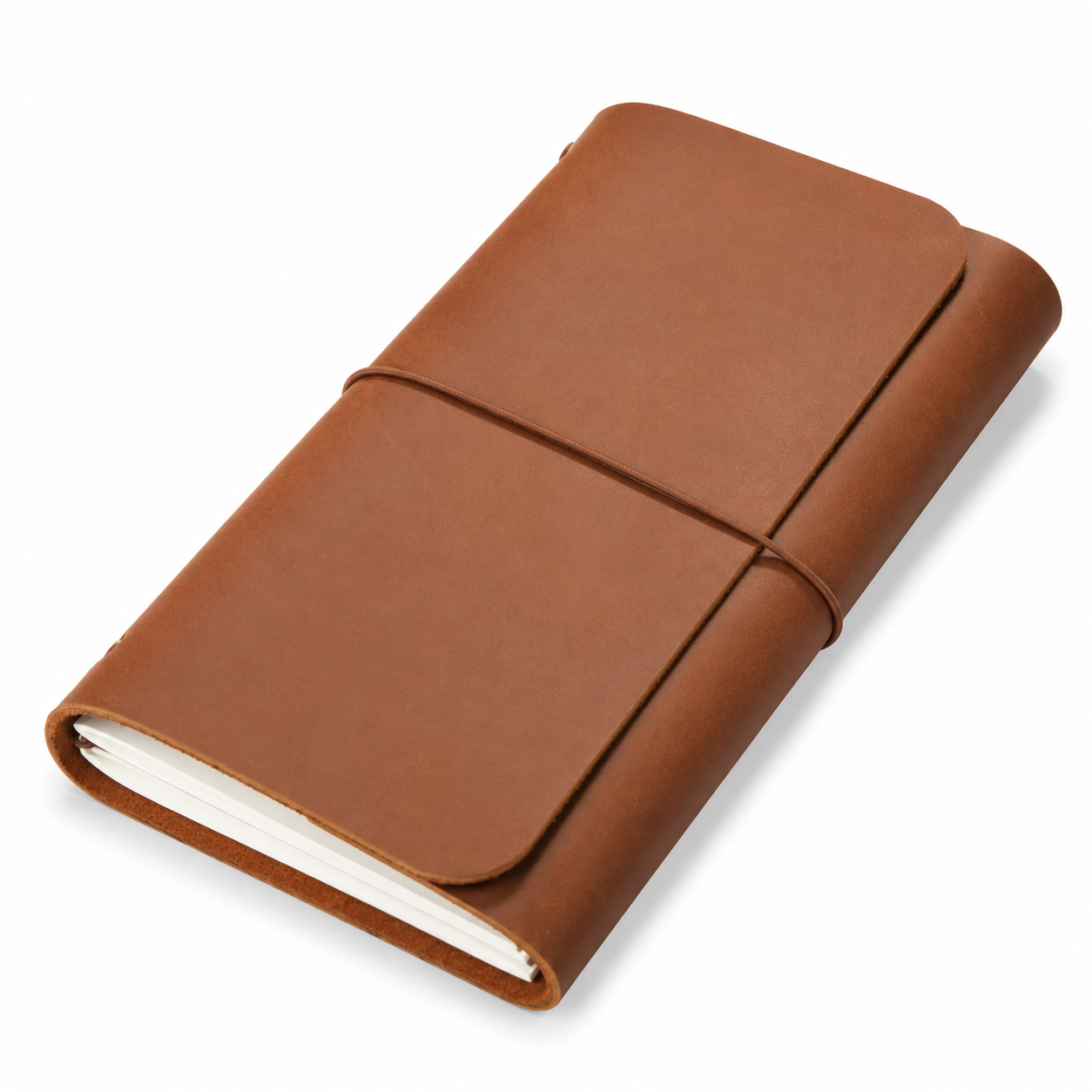 Leather Trifold A6 - Coffee