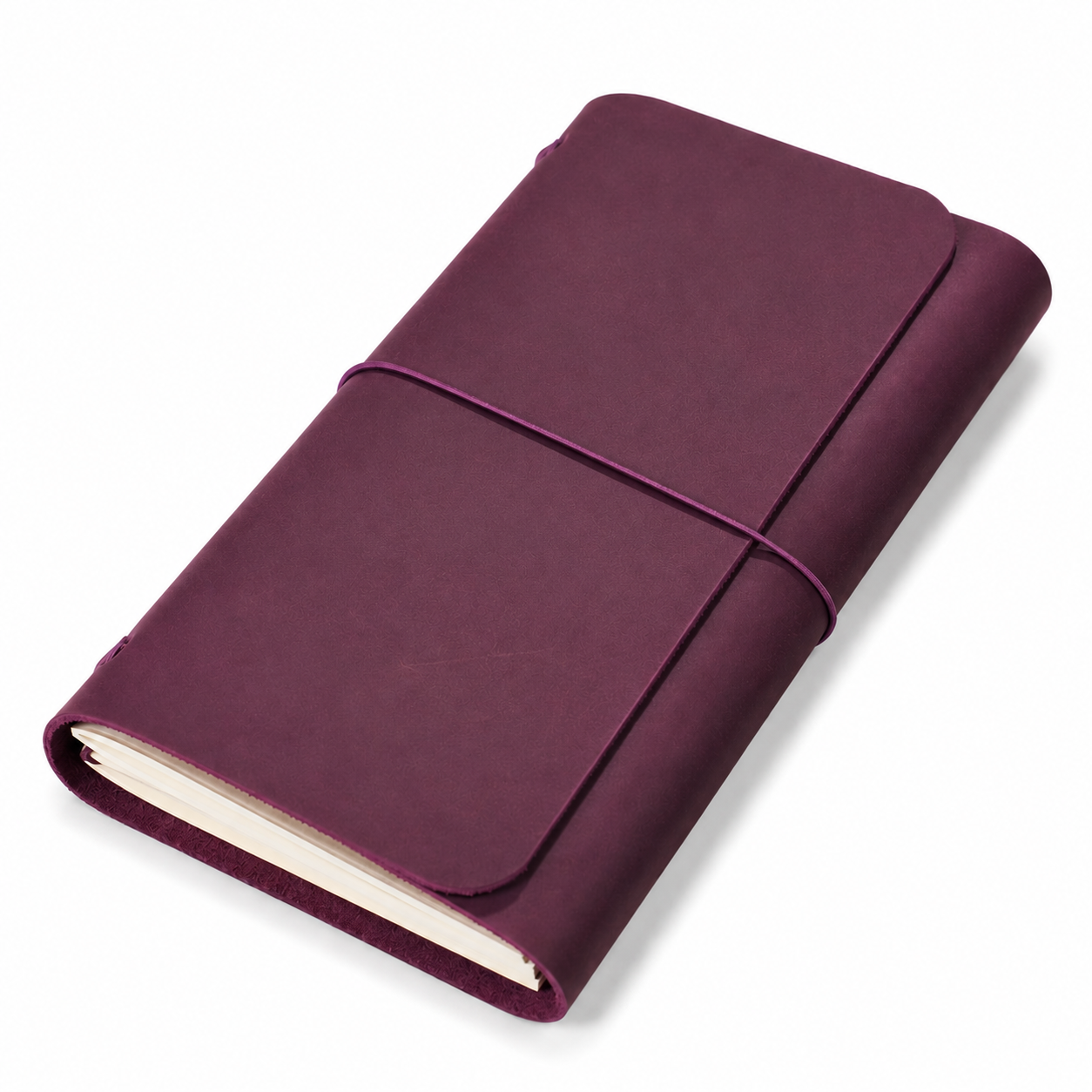 Leather Trifold A6 - Burgundy