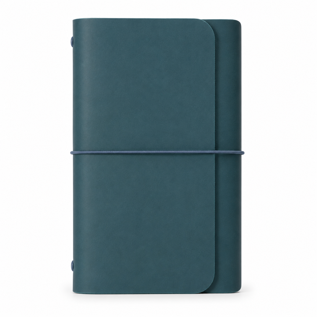 Leather Trifold A6 - Ocean