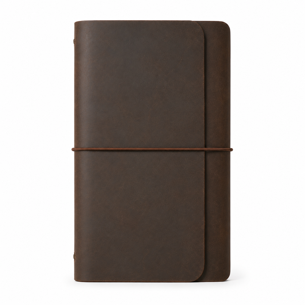 Leather Trifold A6 - Brown