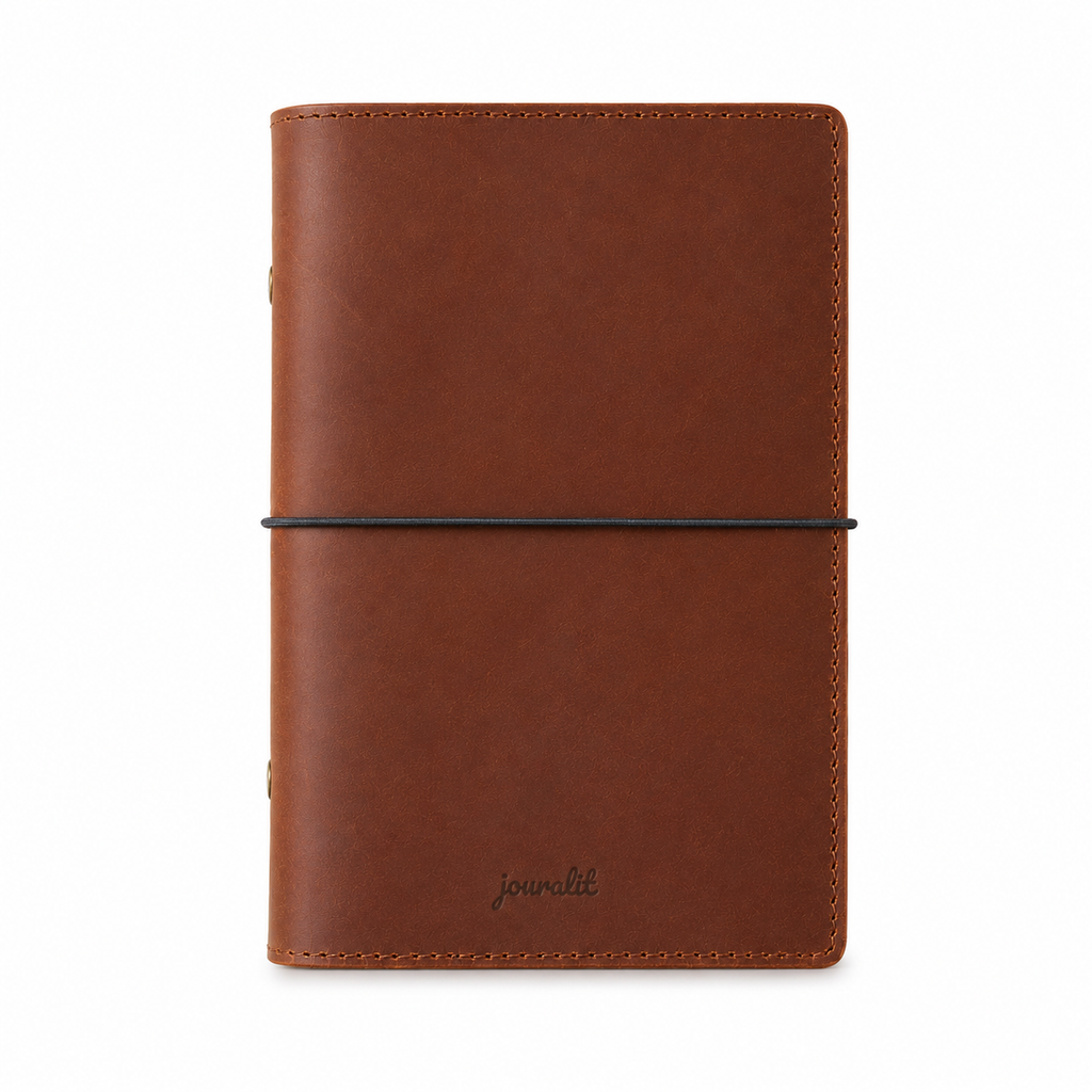 Leather Portfolio A5 - Brown