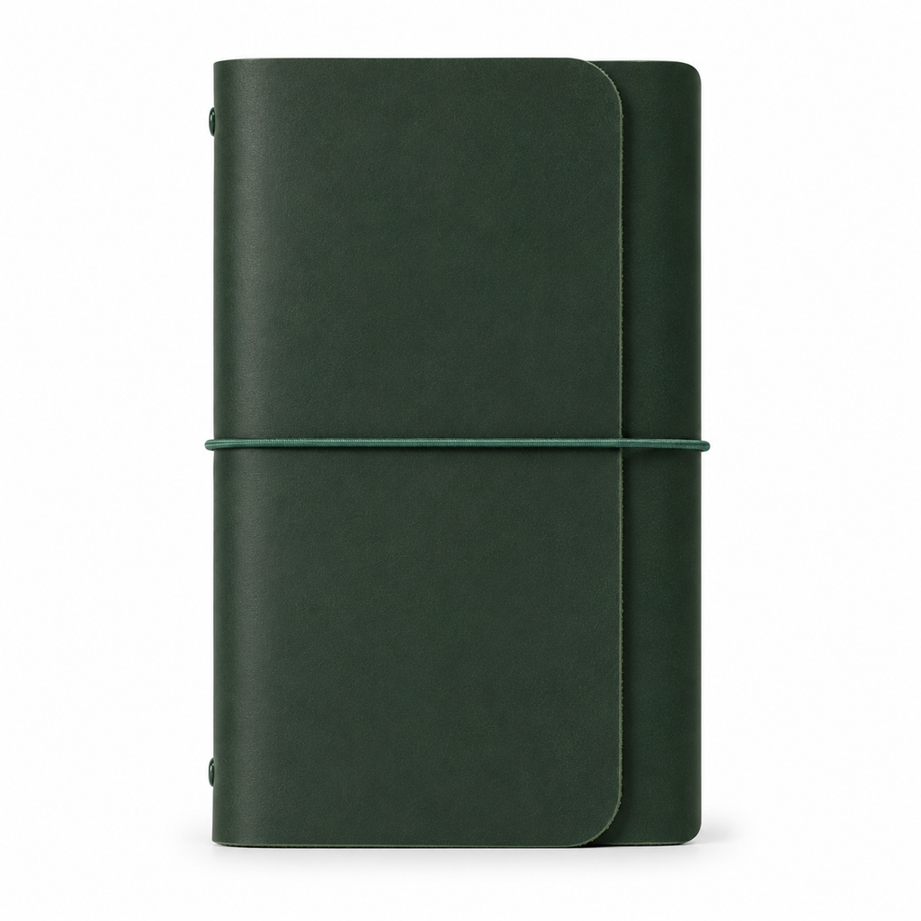 Leather Trifold A6 - Forest