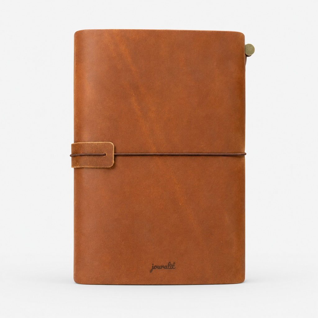 The Journalit Leather Notebook Set | Brown