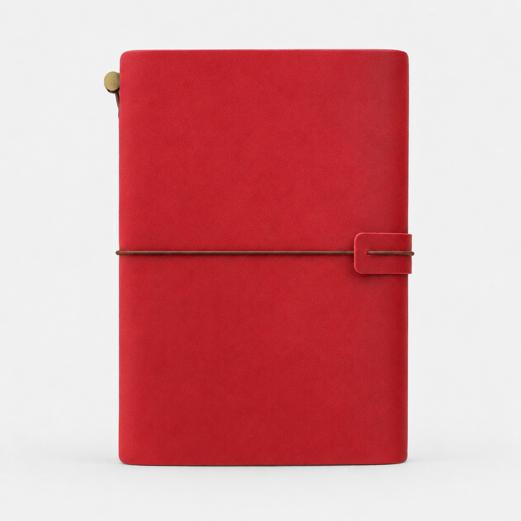 The Journalit Leather Notebook Set | Red