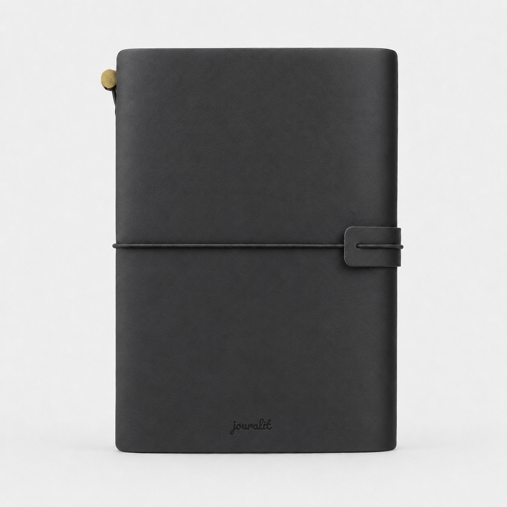 The Journalit Leather Notebook Set | Black