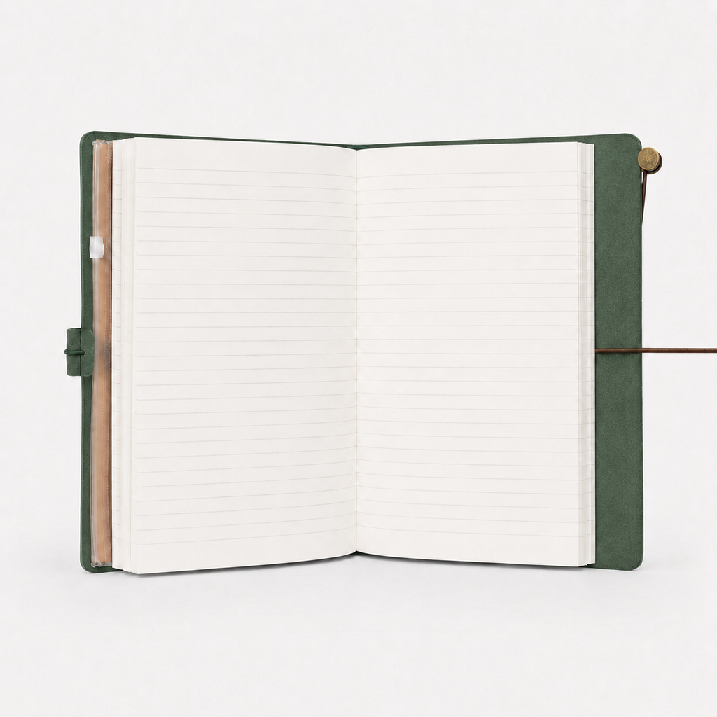 The Journalit Leather Notebook Set | Green